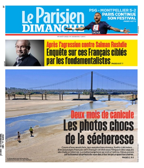 Le Parisien Du Dimanche Ao T T L Charger Des Magazines