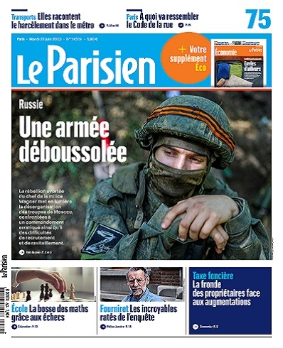 Le Parisien Du Mardi Juin T L Charger Des Magazines Journaux