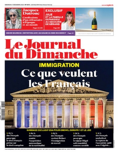 Le Journal Du Dimanche N4014 Du 17 au 23 Décembre 2023 Télécharger