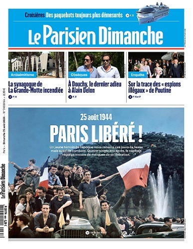 Le Parisien Du Dimanche Ao T T L Charger Des Magazines