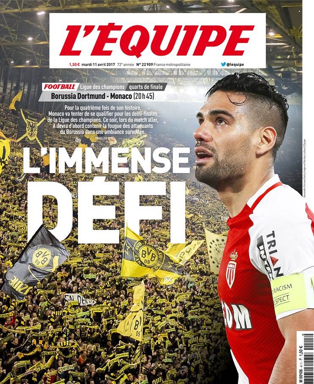 L'Equipe Du Mardi 11 Avril 2017