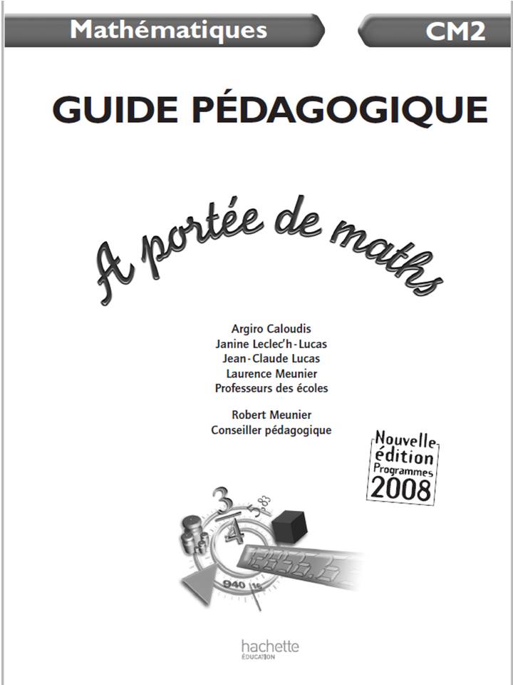 Maths CM2 - Guide Pédagogique