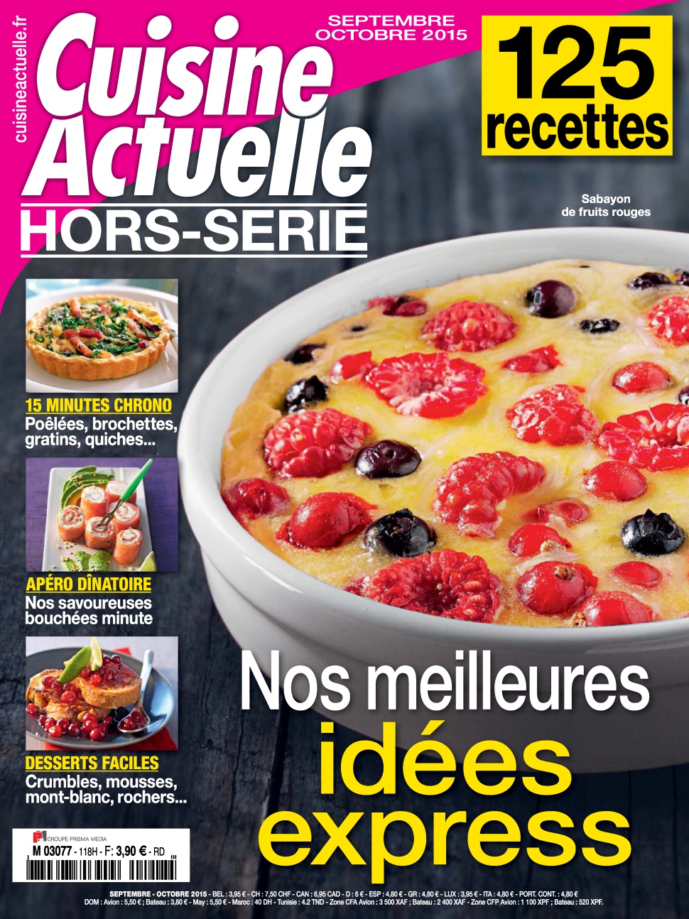 Cuisine Actuelle Hors Série N°118 - Septembre-Octobre 2015
