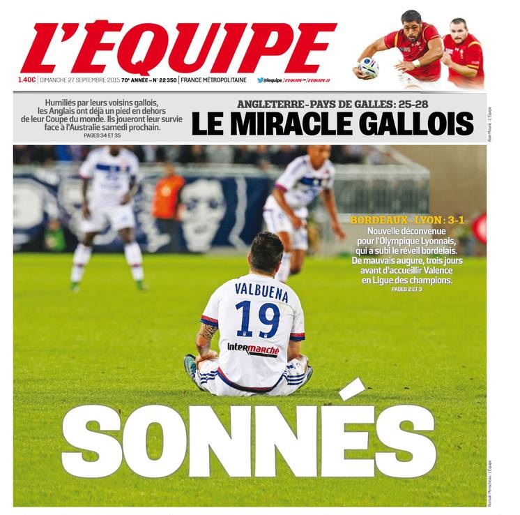 L'Equipe Du Dimanche 27 Septembre 2015