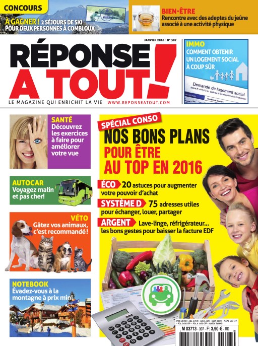 Réponse À Tout N°307 - Janvier 2016