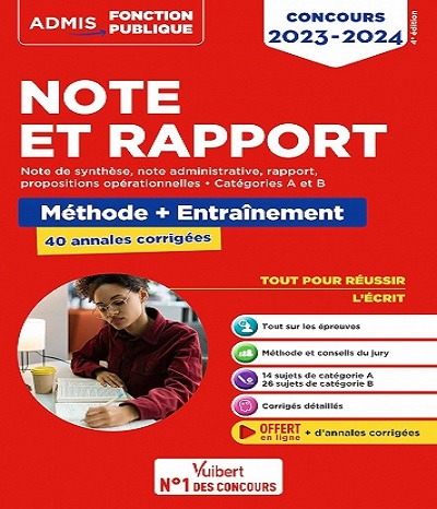 Note Et Rapport - Méthode Et Entraînement Intensif - 40 Annales ...