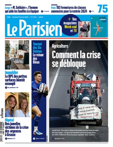 Le Parisien Du Vendredi 2 Février 2024 - Télécharger Des Magazines ...